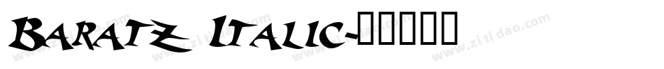 Baratz Italic字体转换